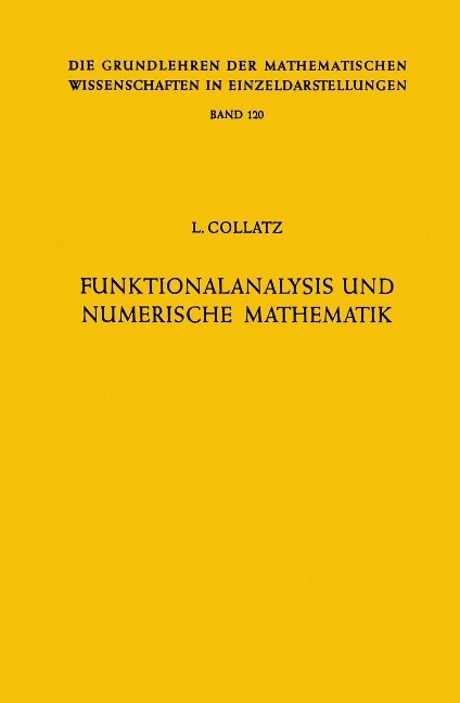 Funktionalanalysis und Numerische Mathematik - Lothar Collatz