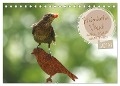 Heimische Vögel - Im Wald, im Garten und auf der Wiese (Tischkalender 2024 DIN A5 quer), CALVENDO Monatskalender - Angela Merk