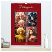 Cover-Bild zum Titel 'Blütenzauber. Floraler Reigen. Bezaubernde Frauen in Blumenpracht (hochwertiger Premium Wandkalender 2026 DIN A2 hoch), Kunstdruck in Hochglanz' von 'Rose Hurley'
