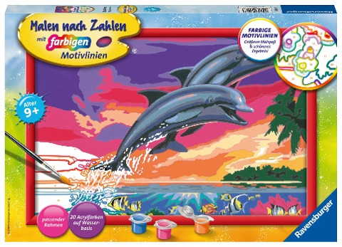 Welt der Delfine Malen nach Zahlen Serie C - 