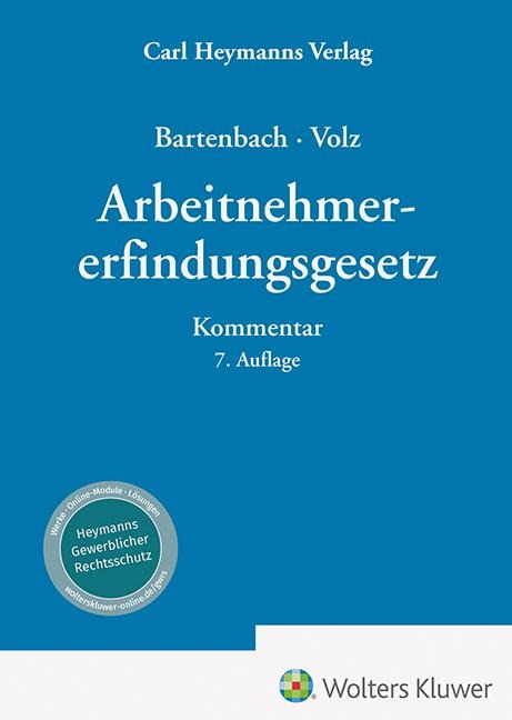 Arbeitnehmererfindungsgesetz - Kurt Bartenbach, Franz-Eugen Volz