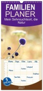 Cover-Bild zum Titel 'Familienplaner 2027 - Mein Sehnsuchtsort, die Natur mit 5 Spalten (Wandkalender, 21 x 45 cm) CALVENDO' von 'Sabine Löwer'