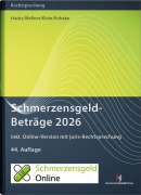 Cover-Bild zum Titel 'SchmerzensgeldBeträge 2026 (Buch mit Online-Zugang)' von ''