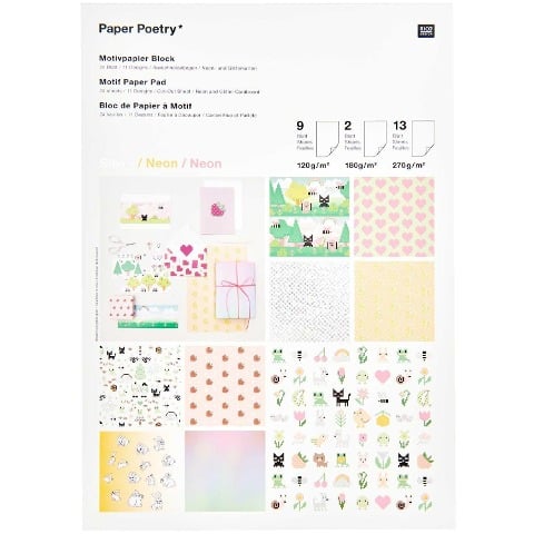 Motivpapierblock Futschikato, Pixel Power FSC MIX, 24 sheets, 210 x 295 mm - 