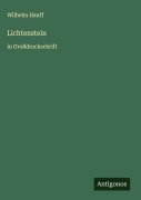 Cover-Bild zum Titel 'Lichtenstein' von 'Wilhelm Hauff'