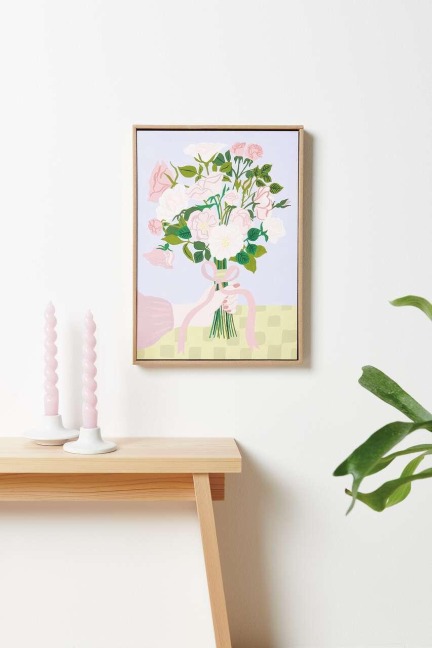 Malen nach Zahlen Set, Rosen Bouquet, 26 x 37 cm, FSC 100%, Inhalt: 1 Malkarton, 24 Acrylfarben für 1 Motiv, 3Pinsel, 1Malpalette - 