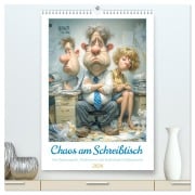 Cover-Bild zum Titel 'Chaos am Schreibtisch (hochwertiger Premium Wandkalender 2026 DIN A2 hoch), Kunstdruck in Hochglanz' von 'Steffen Gierok-Latniak'