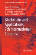Cover-Bild zum Titel 'Blockchain and Applications, 7th International Congress' von ''