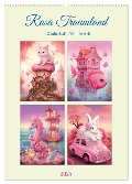 Rosa Traumland. Zauberhafte Wunderwelt (Wandkalender 2025 DIN A2 hoch), CALVENDO Monatskalender - Rose Hurley