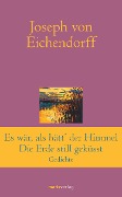 Cover-Bild zum Titel 'Es war, als hätt' der Himmel die Erde still geküsst' von 'Joseph Von Eichendorff'