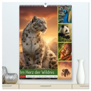 Cover-Bild zum Titel 'Im Herz der Wildnis (hochwertiger Premium Wandkalender 2026 DIN A2 hoch), Kunstdruck in Hochglanz' von 'Steffen Gierok-Latniak'