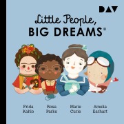 Cover-Bild zum Titel 'Little People, Big Dreams® ¿ Teil 3: Frida Kahlo, Rosa Parks, Marie Curie, Amelia Earhart' von 'Lisbeth Kaiser, María Isabel Sánchez Vegara'