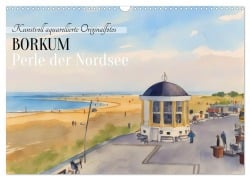 Cover-Bild zum Titel 'BORKUM Perle der Nordsee (Wandkalender 2026 DIN A3 quer), CALVENDO Monatskalender' von 'Claudia Kleemann'