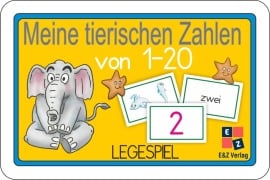 Cover-Bild zum Titel 'Meine tierischen Zahlen von 1-20 Legespiel' von 'Helga Momm'