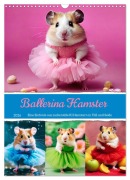 Cover-Bild zum Titel 'Ballerina Hamster - Eine Sinfonie aus zuckersüße KI Hamstern in Tüll und Seide (Wandkalender 2026 DIN A3 hoch), CALVENDO Monatskalender' von 'Fred Schimak'