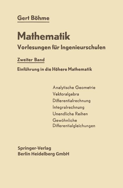 Einführung in die Höhere Mathematik - Gert Böhme
