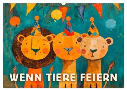 Cover-Bild zum Titel 'Wenn Tiere feiern (Wandkalender 2026 DIN A2 quer), CALVENDO Monatskalender' von 'Erich Krätschmer'