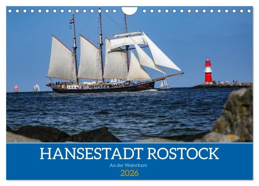 Hansestadt Rostock (Wandkalender 2026 DIN A4 quer), CALVENDO Monatskalender - Gunnar Lentz