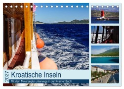 Cover-Bild zum Titel 'Kroatische Inseln - Mit dem Motorsegler unterwegs in der Kvarner Bucht (Tischkalender 2027 DIN A5 quer), CALVENDO Monatskalender' von 'Silke Liedtke Reisefotografie'