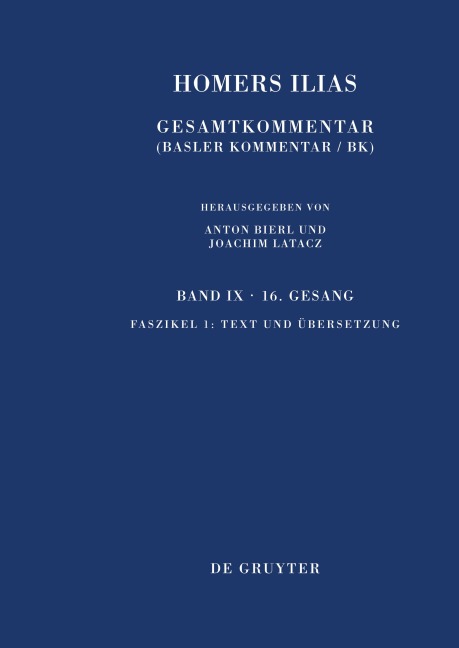 Homers Ilias, Text und Übersetzung - 