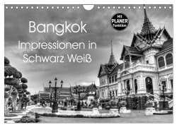 Cover-Bild zum Titel 'Bangkok Impressionen in Schwarz Weiß (Wandkalender 2026 DIN A4 quer), CALVENDO Monatskalender' von 'Ralf Wittstock'