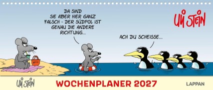 Cover-Bild zum Titel 'Uli Stein Wochenplaner 2027: Tischkalender' von 'Uli Stein'