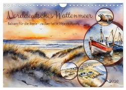 Cover-Bild zum Titel 'Norddeutsches Wattenmeer (Wandkalender 2026 DIN A4 quer), CALVENDO Monatskalender' von 'Claudia Kleemann'