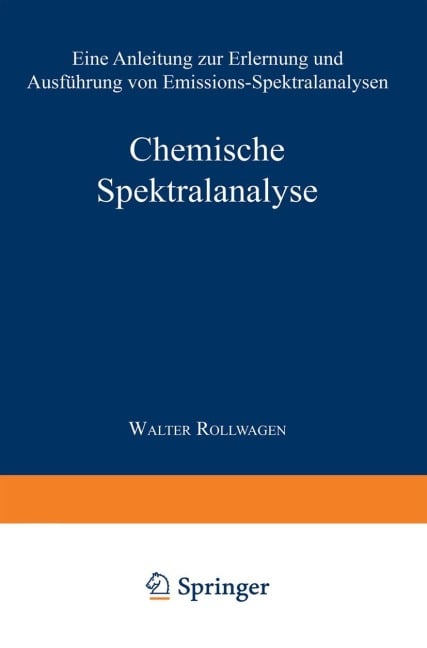 Chemische Spektralanalyse - Wolfgang Seith