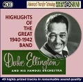 Cover-Bild zum Titel 'Ellington - Highlights 1940-1942' von 'Duke Ellington'