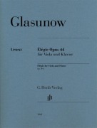Cover-Bild zum Titel 'Élégie op 44 für Viola und Klavier' von 'Alexander Glasunow'