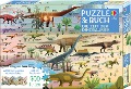 Puzzle & Buch: Die Zeit der Dinosaurier - Rachel Firth