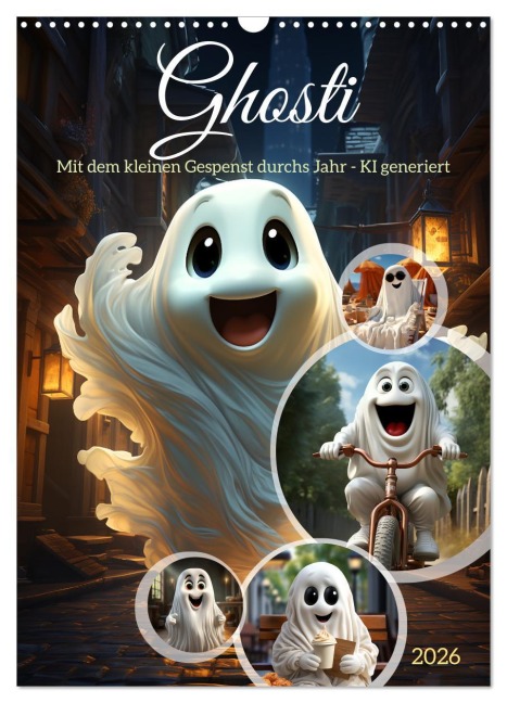 Ghosti (Wandkalender 2026 DIN A3 hoch), CALVENDO Monatskalender - Cathrin Illgen