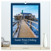 Cover-Bild zum Titel 'Sankt Peter-Ording Sonne, Strand und Meer (hochwertiger Premium Wandkalender 2026 DIN A2 hoch), Kunstdruck in Hochglanz' von 'Manuela Falke'