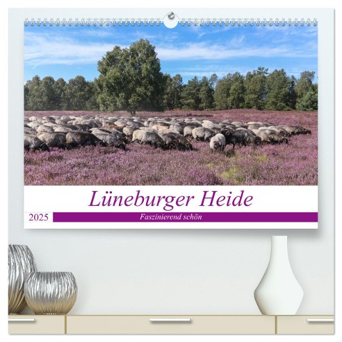 Lüneburger Heide - Faszinierend schön (hochwertiger Premium Wandkalender 2025 DIN A2 quer), Kunstdruck in Hochglanz - Heike Nack