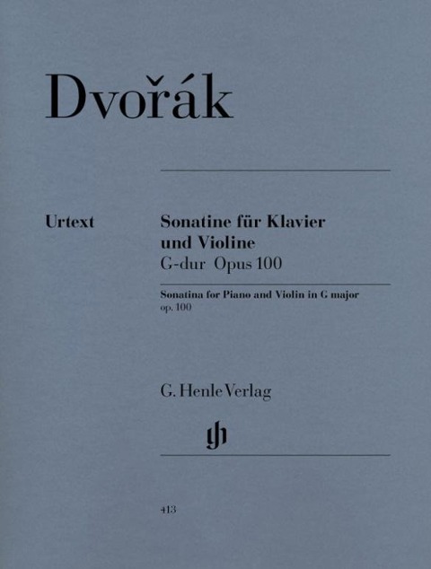 Dvorák, Antonín - Violinsonatine G-dur op. 100 - Antonín Dvorák