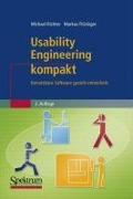 Cover-Bild zum Titel 'Usability Engineering kompakt' von 'Michael Richter, Markus D. Flückiger'