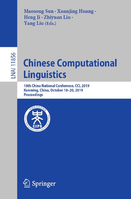 Chinese Computational Linguistics - 