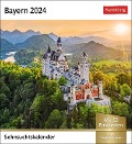 Bayern Sehnsuchtskalender 2024. Eine Rundreise durch bayrische Idylle. 53 Postkarten in einem Foto-Kalender zum Aufstellen oder Aufhängen. Postkarten-Kalender Bayern - 
