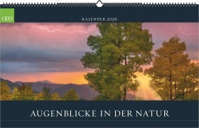 Cover-Bild zum Titel 'GEO Augenblicke in der Natur 2026 - Wand-Kalender - Reise-Kalender - Poster-Kalender - 58x36' von ''