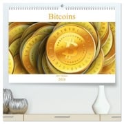 Bitcoins (hochwertiger Premium Wandkalender 2026 DIN A2 quer), Kunstdruck in Hochglanz - Btc Wallets