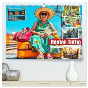 Cover-Bild zum Titel 'Renten-Turbo. Wenn der Ruhestand erst richtig Fahrt aufnimmt (hochwertiger Premium Wandkalender 2026 DIN A2 quer), Kunstdruck in Hochglanz' von 'Fred Schimak'