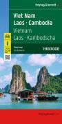 Cover-Bild zum Titel 'Vietnam - Laos - Kambodscha, Straßenkarte 1:900.000, freytag & berndt' von ''