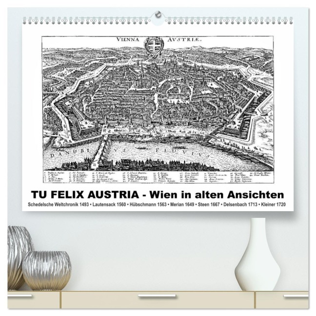 TU FELIX AUSTRIA - Wien in alten Ansichten (hochwertiger Premium Wandkalender 2026 DIN A2 quer), Kunstdruck in Hochglanz - Claus Liepke