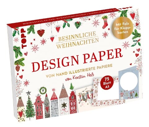 Design Paper Besinnliche Weihnachten DIN A5. Mit Falz für Klappkarten - Kerstin Heß