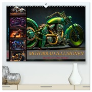 Cover-Bild zum Titel 'Motorrad illusionen (hochwertiger Premium Wandkalender 2026 DIN A2 quer), Kunstdruck in Hochglanz' von 'Dirk Meutzner'