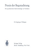 Cover-Bild zum Titel 'Praxis der Begutachtung' von 'H. Göppinger'