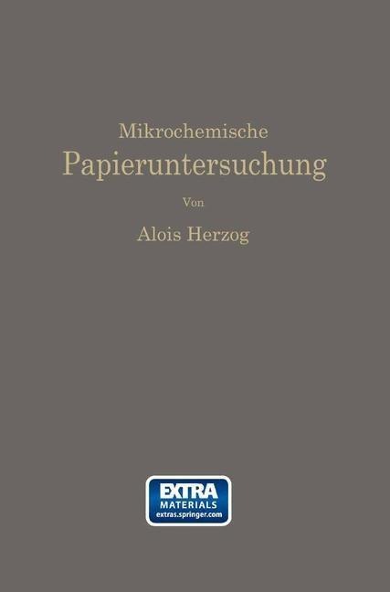 Mikrochemische Papieruntersuchung - Alois Herzog