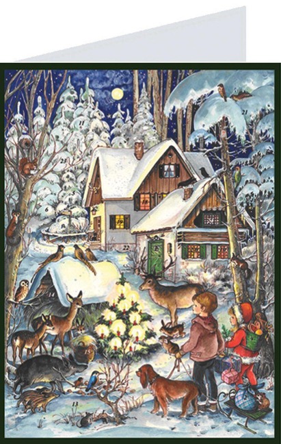 Adventskalender "Postkarte Waldweihnacht" - Anita Rahlweß