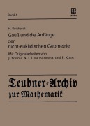 Cover-Bild zum Titel 'Gauß und die Anfänge der nicht-euklidischen Geometrie' von 'H. Reichardt'