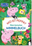 Cover-Bild zum Titel 'Peppa Pig: Wo ist Peppa? Mein tierisches Wimmelbuch' von 'Panini'